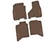 FLEXTREAD Factory Floorpan Fit Tire Tread/Scorched Earth Scene Front and Rear Floor Mats with RAM Logo and Text Insert; Brown (19-24 RAM 3500 Crew Cab)