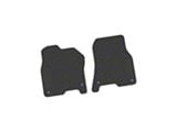 Factory Floorpan Fit Tire Tread/Scorched Earth Scene Front Floor Mats with RAM Text - Black RAM Text Insert; Black (19-24 RAM 3500)