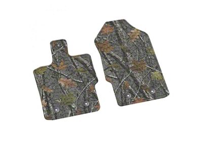 Factory Floorpan Fit Tire Tread/Scorched Earth Scene Front Floor Mats; Rugged Woods Camouflage (19-25 Ranger)