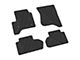 FLEXTREAD Factory Floorpan Fit Tire Tread/Scorched Earth Scene Front and Rear Floor Mats; Black (14-18 Sierra 1500 Double Cab)