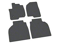 FLEXTREAD Factory Floorpan Fit Tire Tread/Scorched Earth Scene Front and Rear Floor Mats; Grey (19-23 Sierra 1500 Crew Cab)