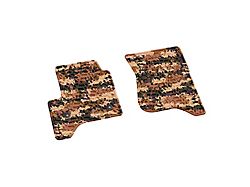 Factory Floorpan Fit Tire Tread/Scorched Earth Scene Front Floor Mats; Cyberflage Camouflage (14-18 Sierra 1500 Regular Cab)