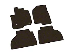 FLEXTREAD Factory Floorpan Fit Tire Tread/Scorched Earth Scene Front and Rear Floor Mats; Brown (19-23 Sierra 1500 Double Cab)