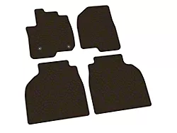 FLEXTREAD Factory Floorpan Fit Tire Tread/Scorched Earth Scene Front and Rear Floor Mats; Brown (19-23 Sierra 1500 Crew Cab)