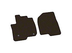 FLEXTREAD Factory Floorpan Fit Tire Tread/Scorched Earth Scene Front Floor Mats; Brown (19-24 Silverado 1500 Regular Cab)