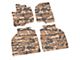 FLEXTREAD Factory Floorpan Fit Tire Tread/Scorched Earth Scene Front and Rear Floor Mats; Cyberflage Camouflage (20-24 Silverado 2500 HD Crew Cab)