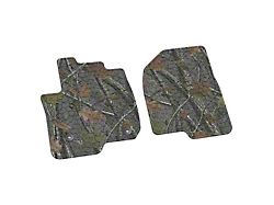 Factory Floorpan Fit Tire Tread/Scorched Earth Scene Front Floor Mats; Rugged Woods Camouflage (20-25 Silverado 3500 HD Regular Cab)