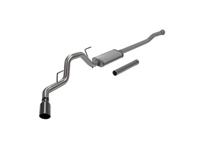 Flowmaster FlowFX Single Exhaust System with Black Tip; Side Exit (21-24 2.7L EcoBoost F-150)