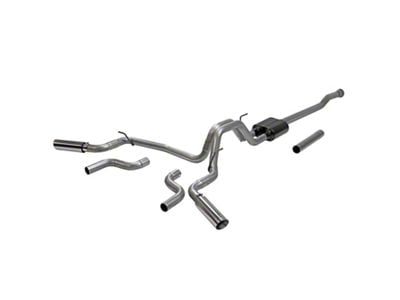 Flowmaster American Thunder Dual Exhaust System; Side/Rear Exit (21-24 2.7L EcoBoost F-150)