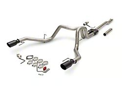 Flowmaster Outlaw Dual Exhaust System with Black Tips; Rear Exit (23-25 2.7L EcoBoost F-150 w/ Factory Dual Exhaust)