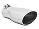 Flowmaster Angle Cut Rolled End Oval Exhaust Tip; 3.50-Inch; Polished (Fits 3-Inch Tailpipe)