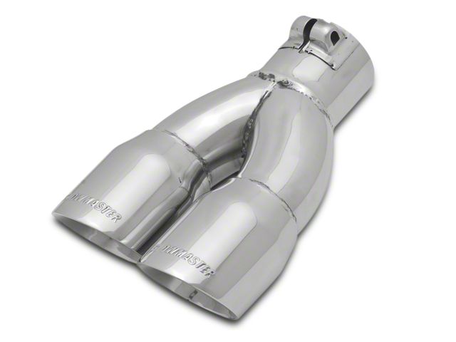 Universal 0042 Car Double Dual Twin Exhaust Tip Trim End Pipe Tail - View #2
