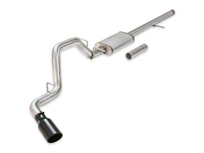 Flowmaster FlowFX Single Exhaust System with Black Tip; Side Exit (14-18 4.3L Silverado 1500)