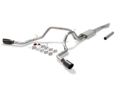 Flowmaster FlowFX Dual Exhaust System with Black Tips; Side Exit (04-08 4.6L F-150)