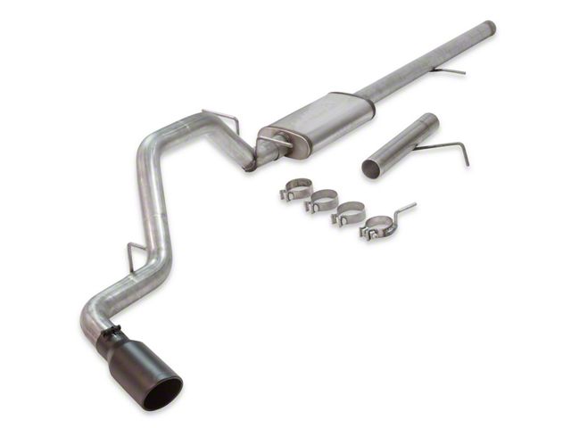 Flowmaster FlowFX Single Exhaust System with Black Tip; Side Exit (09-13 4.8L Sierra 1500)
