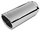 Flowmaster Angle Cut Rolled End Round Exhaust Tip; 4-Inch; Polished (Fits 3.50-Inch Tailpipe)