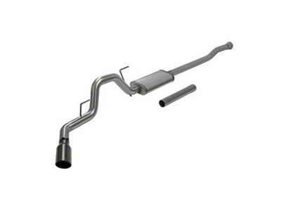 Flowmaster FlowFX Single Exhaust System with Black Tip; Side Exit (21-24 5.0L F-150, Excluding Tremor)