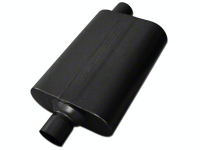 Flowmaster 50 Series Delta Flow 409S Center/Offset Oval Muffler; 2.25-Inch Inlet/2.25-Inch Outlet (Universal; Some Adaptation May Be Required)