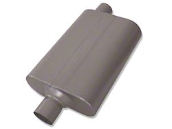 Flowmaster 50 Series Delta Flow 409S Center/Offset Oval Muffler; 2.25-Inch Inlet/2.25-Inch Outlet (Universal; Some Adaptation May Be Required)