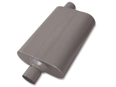 Flowmaster 50 Series Delta Flow 409S Center/Offset Oval Muffler; 2.25-Inch Inlet/2.25-Inch Outlet (Universal; Some Adaptation May Be Required)