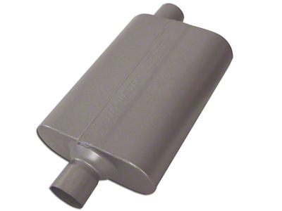 Flowmaster 50 Series Delta Flow Center/Offset Oval Muffler; 2.25-Inch Inlet/2.25-Inch Outlet (Universal; Some Adaptation May Be Required)