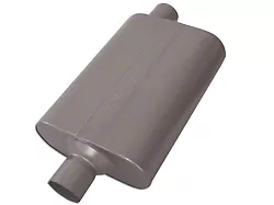 Flowmaster 50 Series Delta Flow Center/Offset Oval Muffler; 2.25-Inch Inlet/2.25-Inch Outlet (Universal; Some Adaptation May Be Required)