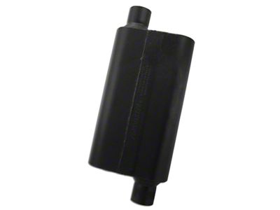 Flowmaster 50 Series Delta Flow Offset/Offset Oval Muffler; 2.25-Inch Inlet/2.25-Inch Outlet (Universal; Some Adaptation May Be Required)