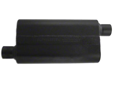 Flowmaster 50 Series Delta Flow Offset/Offset Oval Muffler; 2.50-Inch Inlet/2.50-Inch Outlet (Universal; Some Adaptation May Be Required)