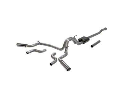 Flowmaster American Thunder Dual Exhaust System; Side/Rear Exit (21-24 5.0L F-150, Excluding Tremor)