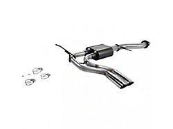 Flowmaster American Thunder Dual Exhaust System with Polished Tips; Middle Side Exit (99-06 5.3L Sierra 1500 Extended Cab w/ 6.50-Foot Standard Box)