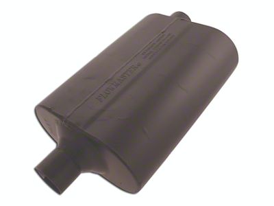 Flowmaster 60 Series Delta Flow Center/Offset Oval Muffler; 2.25-Inch Inlet/2.25-Inch Outlet (Universal; Some Adaptation May Be Required)