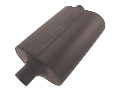 Flowmaster 60 Series Delta Flow Center/Offset Oval Muffler; 2.25-Inch Inlet/2.25-Inch Outlet (Universal; Some Adaptation May Be Required)