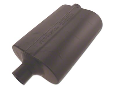 Flowmaster 60 Series Delta Flow Center/Offset Oval Muffler; 2.25-Inch Inlet/2.25-Inch Outlet (Universal; Some Adaptation May Be Required)