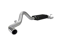 Flowmaster American Thunder Single Exhaust System with Polished Tip; Side Exit (01-06 6.0L Silverado 2500 HD)
