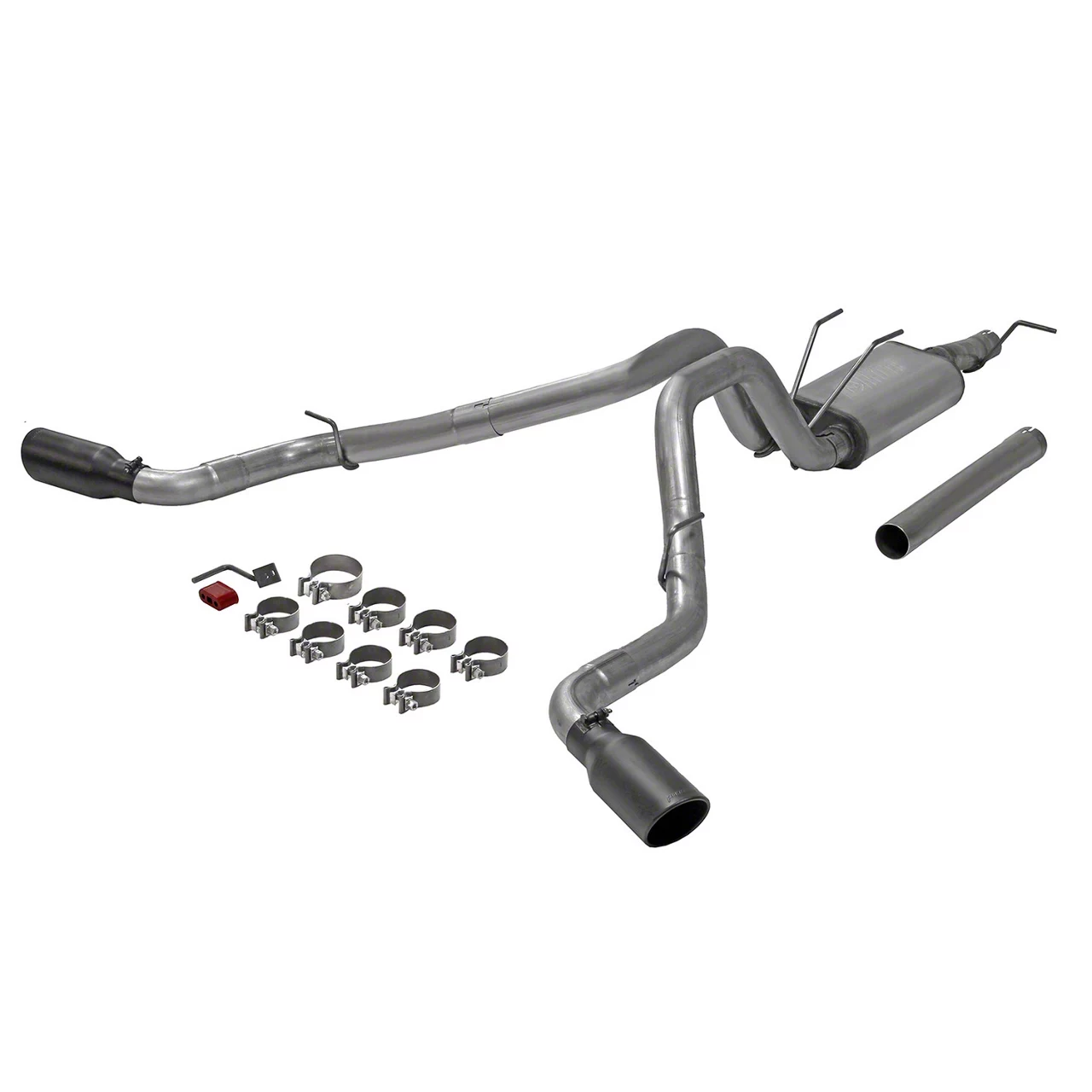Flowmaster F250 Super Duty FlowFX Dual Exhaust System with Black Tips