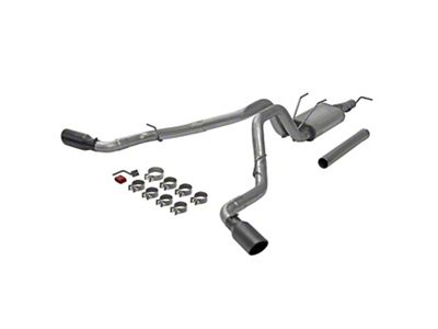 Flowmaster FlowFX Dual Exhaust System with Black Tips; Side Exit (17-22 6.2L F-250 Super Duty)