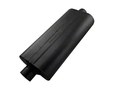 Flowmaster 70 Series Center/Center Oval Muffler; 3-Inch Inlet/3-Inch Outlet (Universal; Some Adaptation May Be Required)
