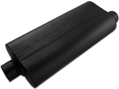 Flowmaster 70 Series Center/Offset Oval Muffler; 3-Inch Inlet/3-Inch Outlet (Universal; Some Adaptation May Be Required)
