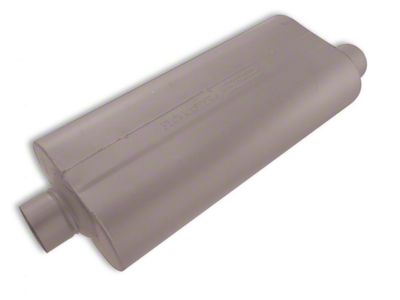 Flowmaster 70 Series Center/Offset Oval Muffler; 3-Inch Inlet/3-Inch Outlet (Universal; Some Adaptation May Be Required)