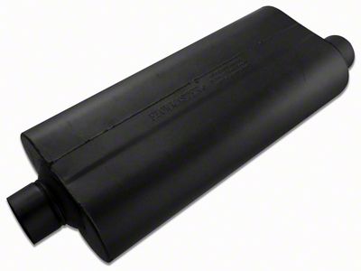 Flowmaster 70 Series Center/Offset Oval Muffler; 3-Inch Inlet/3-Inch Outlet (Universal; Some Adaptation May Be Required)