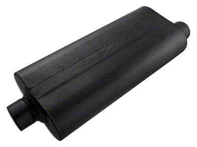 Flowmaster 70 Series Center/Offset Oval Muffler; 3-Inch Inlet/3-Inch Outlet (Universal; Some Adaptation May Be Required)