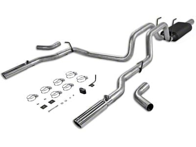 Flowmaster American Thunder Aluminized Steel Dual Exhaust System; Side/Rear Exit (02-08 4.7L RAM 1500)