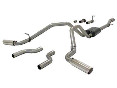 Flowmaster American Thunder Dual Exhaust System; Side/Rear Exit (07-08 4.8L Sierra 1500)