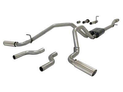 Flowmaster American Thunder Dual Exhaust System; Side/Rear Exit (07-13 5.3L Silverado 1500)