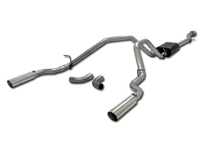 Flowmaster American Thunder Dual Exhaust System; Side/Rear Exit (14-18 4.3L Sierra 1500)