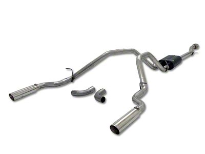 Flowmaster American Thunder Dual Exhaust System; Side/Rear Exit (14-18 5.3L Silverado 1500)