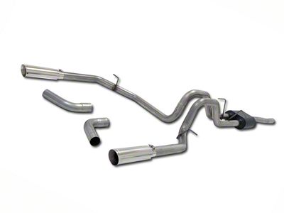 Flowmaster American Thunder Dual Exhaust System; Side/Rear Exit (98-03 4.6L F-150)