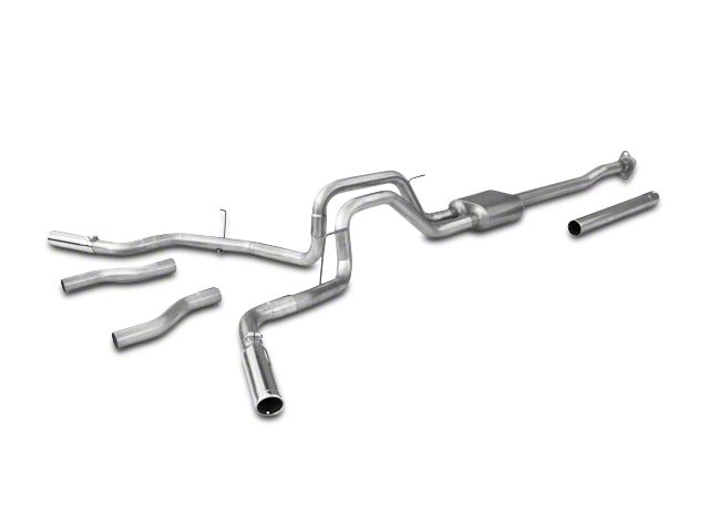 Flowmaster American Thunder Dual Exhaust System; Side/Rear Exit (09-10 4.6L F-150)