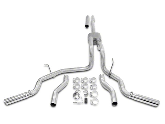 Flowmaster American Thunder Dual Exhaust System; Side/Rear Exit (04-08 4.6L F-150)
