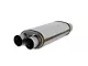 Flowmaster FlowFX Dual/Dual Oval Muffler; 3-Inch Inlet/3-Inch Outlet (Universal; Some Adaptation May Be Required)